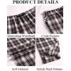 imageCOOFANDY Mens Plaid Casual Pants Soft Cotton Pajama Pants Drawstring Checkered Lounge Sweatpant with PocketsBrown Black White Plaid