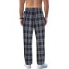 imageCOOFANDY Mens Plaid Casual Pants Soft Cotton Pajama Pants Drawstring Checkered Lounge Sweatpant with PocketsNavy Plaid
