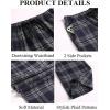imageCOOFANDY Mens Plaid Casual Pants Soft Cotton Pajama Pants Drawstring Checkered Lounge Sweatpant with PocketsNavy Plaid