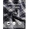imageCOOFANDY Mens Plaid Casual Pants Soft Cotton Pajama Pants Drawstring Checkered Lounge Sweatpant with PocketsNavy White Plaid