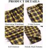 imageCOOFANDY Mens Plaid Casual Pants Soft Cotton Pajama Pants Drawstring Checkered Lounge Sweatpant with PocketsNavy Yellow Plaid
