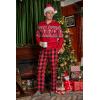 imageCOOFANDY Mens Plaid Casual Pants Soft Cotton Pajama Pants Drawstring Checkered Lounge Sweatpant with PocketsRed Black Plaid