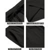 imageCOOFANDY Mens Summer Beach Shorts Lightweight Elastic Waist Drawstring Casual Shorts with PocketBlack