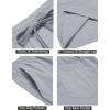 imageCOOFANDY Mens Summer Beach Shorts Lightweight Elastic Waist Drawstring Casual Shorts with PocketLight Grey