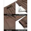 imageCOOFANDY Mens Waffle Jogger Lightweight Drawstring Casual Pants Slim Fit Jogger Sweatpants with PocketsBrown
