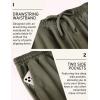 imageCOOFANDY Mens Yoga Sweatpants Open Bottom Lightweight Sweat Pants Drawstring Athletic Lounge Pants with PocketsArmy Green