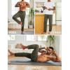 imageCOOFANDY Mens Yoga Sweatpants Open Bottom Lightweight Sweat Pants Drawstring Athletic Lounge Pants with PocketsArmy Green