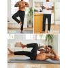 imageCOOFANDY Mens Yoga Sweatpants Open Bottom Lightweight Sweat Pants Drawstring Athletic Lounge Pants with PocketsBlack