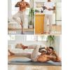 imageCOOFANDY Mens Yoga Sweatpants Open Bottom Lightweight Sweat Pants Drawstring Athletic Lounge Pants with PocketsChampagne