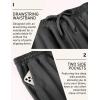imageCOOFANDY Mens Yoga Sweatpants Open Bottom Lightweight Sweat Pants Drawstring Athletic Lounge Pants with PocketsDark Gray
