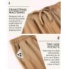 imageCOOFANDY Mens Yoga Sweatpants Open Bottom Lightweight Sweat Pants Drawstring Athletic Lounge Pants with PocketsKhaki
