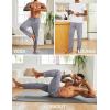 imageCOOFANDY Mens Yoga Sweatpants Open Bottom Lightweight Sweat Pants Drawstring Athletic Lounge Pants with PocketsLight Gray