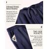 imageCOOFANDY Mens Yoga Sweatpants Open Bottom Lightweight Sweat Pants Drawstring Athletic Lounge Pants with PocketsNavy Blue