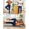 imageCOOFANDY Mens Yoga Sweatpants Open Bottom Lightweight Sweat Pants Drawstring Athletic Lounge Pants with PocketsNavy Blue