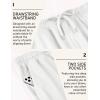 imageCOOFANDY Mens Yoga Sweatpants Open Bottom Lightweight Sweat Pants Drawstring Athletic Lounge Pants with PocketsWhite