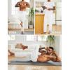 imageCOOFANDY Mens Yoga Sweatpants Open Bottom Lightweight Sweat Pants Drawstring Athletic Lounge Pants with PocketsWhite