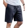 imageCOOFANDY Mens Casual Shorts Stretch Drawstring Summer Beach Shorts Chino Golf Shorts with PocketsNavy Blue