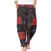 imageCOOFANDY Mens Linen Harem Drawstring Pants Casual Elastic Waist Lightweight Trouser Hippie Summer Beach Yoga PantsPat7