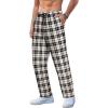 Apricot Black White Plaid