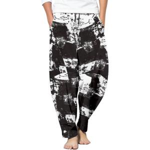 imageCOOFANDY Mens Linen Harem Drawstring Pants Casual Elastic Waist Lightweight Trouser Hippie Summer Beach Yoga PantsPat4