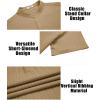 imageCOOFANDY Men Casual Henley Tee Shirt Short Sleeve Band Collar Summer Beach Textured TShirtKhaki