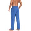 imageCOOFANDY Men Cotton Yoga Pants Casual Sweatpants Jogger Open Bottom Lounge Pants with PocketsBlue