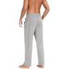 imageCOOFANDY Men Cotton Yoga Pants Casual Sweatpants Jogger Open Bottom Lounge Pants with PocketsLight Heather Grey
