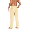 imageCOOFANDY Men Cotton Yoga Pants Casual Sweatpants Jogger Open Bottom Lounge Pants with PocketsLight Khaki