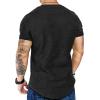 imageCOOFANDY Men Muscle Workout T Shirt Gym Bodybuilding Active Short Sleeve Tee Top BlackOne Piece Black American Flag