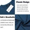 imageCOOFANDY Men Muscle Workout T Shirt Gym Bodybuilding Active Short Sleeve Tee Top BlackOne Piece Dark Blue