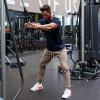 imageCOOFANDY Men Muscle Workout T Shirt Gym Bodybuilding Active Short Sleeve Tee Top BlackOne Piece Navy Blue