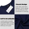 imageCOOFANDY Men Muscle Workout T Shirt Gym Bodybuilding Active Short Sleeve Tee Top BlackOne Piece Navy Blue