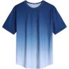 imageCOOFANDY Men Muscle Workout T Shirt Gym Bodybuilding Active Short Sleeve Tee Top BlackOne Piece Pattern13 Tie Dye Print
