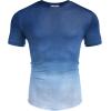 imageCOOFANDY Men Muscle Workout T Shirt Gym Bodybuilding Active Short Sleeve Tee Top BlackOne Piece Pattern13 Tie Dye Print
