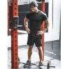 imageCOOFANDY Men Muscle Workout T Shirt Gym Bodybuilding Active Short Sleeve Tee Top BlackTwo Pack BlackBlack