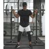 imageCOOFANDY Men Muscle Workout T Shirt Gym Bodybuilding Active Short Sleeve Tee Top BlackTwo Pack BlackBlack