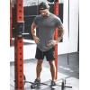 imageCOOFANDY Men Muscle Workout T Shirt Gym Bodybuilding Active Short Sleeve Tee Top BlackTwo Pack BlackGrey