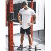 imageCOOFANDY Men Muscle Workout T Shirt Gym Bodybuilding Active Short Sleeve Tee Top BlackTwo Pack BlackWhite