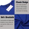imageCOOFANDY Men Muscle Workout T Shirt Gym Bodybuilding Active Short Sleeve Tee Top BlackTwo Pack Blueblack