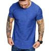 imageCOOFANDY Men Muscle Workout T Shirt Gym Bodybuilding Active Short Sleeve Tee Top BlackTwo Pack GreyBlue