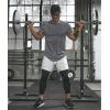 imageCOOFANDY Men Muscle Workout T Shirt Gym Bodybuilding Active Short Sleeve Tee Top BlackTwo Pack GreyBlue