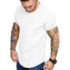 imageCOOFANDY Men Muscle Workout T Shirt Gym Bodybuilding Active Short Sleeve Tee Top BlackTwo Pack WhiteGrey
