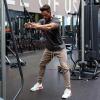 imageCOOFANDY Men Muscle Workout T Shirt Gym Bodybuilding Active Short Sleeve Tee Top BlackTwo Pack WhiteGrey