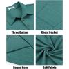 imageCOOFANDY Men Short Sleeve Polo Shirt Casual Summer Collar Shirts Dress Button Polo T Shirt Classic Golf ShirtsGrey Green