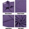 imageCOOFANDY Men Short Sleeve Polo Shirt Casual Summer Collar Shirts Dress Button Polo T Shirt Classic Golf ShirtsPurple