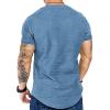 imageCOOFANDY Mens 2 Pack Muscle V Neck T Shirt Fitted Gym Workout Short Sleeve Bodybuilding TeeArmy GreenBlue
