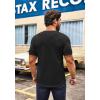 imageCOOFANDY Mens 2 Pack Muscle V Neck T Shirt Fitted Gym Workout Short Sleeve Bodybuilding TeeBlack