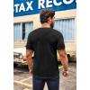 imageCOOFANDY Mens 2 Pack Muscle V Neck T Shirt Fitted Gym Workout Short Sleeve Bodybuilding TeeBlack American Flag