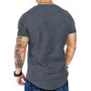imageCOOFANDY Mens 2 Pack Muscle V Neck T Shirt Fitted Gym Workout Short Sleeve Bodybuilding TeeBlack Greyv Neck