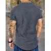 imageCOOFANDY Mens 2 Pack Muscle V Neck T Shirt Fitted Gym Workout Short Sleeve Bodybuilding TeeBlack Greyv Neck